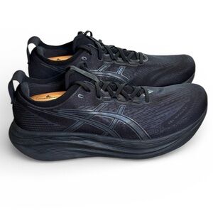 ASICS Gel-Nimbus 27 Runnjng Shoes Men’s 14 Black/Graphite Grey Athletic Sneakers